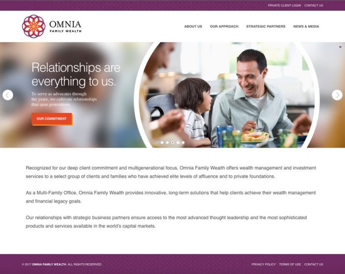 Omnia Family Wealth homepage